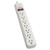 Tripp-Lite STRIKER Protect It! 7-Outlet Surge Protector, 6 ft. Cord, 1080 Joules, Diagnostic LED, Light Gray Housing