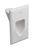 DataComm 45-0001-WH 1-Gang, White, Recessed Low Voltage Cable Plate