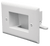 DataComm 45-0008-LA Easy Mount Recessed Low Voltage Cable Plate, Lite Almond