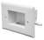 DataComm 45-0009-LA Easy Mount Recessed Low Voltage Cable Plate (Slim Fit), Lite Almond