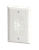 DataComm 45-0017-LA Split Plate w/ Flexible Opening, Lite Almond