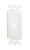 DataComm 45-0016-LA Decor Insert w/ Flexible Opening, Lite Almond