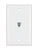 DataComm 20-1511 Color-Rite Phone Plate, Standard Size, Ivory