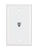 DataComm 22-0011 Color-Rite Phone Plate, Standard Size, Ivory, UL