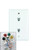 DataComm 20-1532 Color-Rite Dual Phone Plate, Standard Size, White