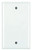 DataComm 21-0022 Blank Mid-Size Plate, White