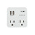 Metra AV AS-P-2WTU 2-Outlet Wall Tap Surge Protector