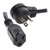 Metra AV CS-3M3FFLT-RT6 6" Right Angle Power Extension Cable