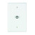 DataComm 32-0015 Coax Wall Plate, Standard Size, Lite Almond Plate, UL