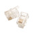 Pro'sKit 744-FA50 4P4C Flat Stranded Cable Modular Plugs, 1000 Pack