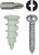 L.H. Dottie WDK8NT #8 Nylon Walldriller Anchor Kit w/ Pan Head Combo Drive Screws (Tuff Pack)