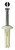 L.H. Dottie 1711 3/16'' x 1'' Nylon Button Head Drive Anchor Kit w/ Pin