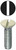 L.H. Dottie 413IV #6-32 x 5/16'' Ivory Slotted Oval Head Wall Plate Screw