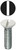 L.H. Dottie 413WHT #6-32 x 5/16'' White Slotted Oval Head Wall Plate Screw