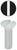 L.H. Dottie 414NY #6-32 x 1/2'' Nylon Slotted Oval Head Wall Plate Screw