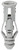 L.H. Dottie 8 #8 Grey Triple-Grip Plastic Anchor