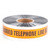 L.H. Dottie DU05 3'' x 1000' Orange Detectable Tape (Caution Buried Telephone Line Below)