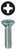 L.H. Dottie FMDD10242 #10-24 x 2'' Phillips/Square Flat Head Machine Screw