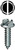 L.H. Dottie HWSMS62 #6 x 2'' Phillips/Slotted Hex Washer Head Sheet Metal Screw
