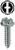 L.H. Dottie HWSMS834 #8 x 3/4'' Phillips/Slotted Hex Washer Head Sheet Metal Screw