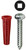 L.H. Dottie K7DCTP #10 Red Conical Anchor Kit w/ Pan Head Square Drive Screws (Tuff Pack)