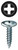 L.H. Dottie KWBK8158 #8 x 1-5/8'' Phillips Wafer Head K-Lath Metal Piercing Screw (Bulk Pack)