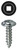 L.H. Dottie KWDDT1034 #10 x 3/4'' Square Drive Wafer Head K-Lath Metal Piercing Screw (Tuff Pack)