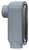 L.H. Dottie LB125CG 1-1/4'' LB Threaded Conduit Body w/ Cover & Gasket