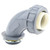 L.H. Dottie NLT9038 3/8'' 90 Degree PVC Liquid Tight Connector