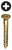 L.H. Dottie PHFWB81 #8 x 1'' Phillips Flat Head Brass Wood Screw