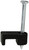 L.H. Dottie PLX18B 1/4'' X 1/8'' UV Black Bell Telephone and Thermostat Wire Strap