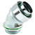 L.H. Dottie SL45150I 1-1/2'' 45 Degree Insulated Steel Liquid Tight Connector
