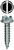 L.H. Dottie SP834 #8 x 3/4'' Slotted Hex Washer Head Metal Piercing Screw