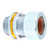 L.H. Dottie SR50A650 1/2'' Steel Strain Relief Connector (Brown Grommet)
