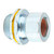 L.H. Dottie SR75A650 3/4'' Steel Strain Relief Connector (Brown Grommet)