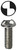 L.H. Dottie T8321OR #8-32 x 1'' One Way Round Head TamperProof Machine Screw