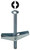 L.H. Dottie TB362DS 3/16'' x 2'' Square/Slotted Mushroom Head Toggle Bolt