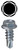 L.H. Dottie TEKHW834 #8 x 3/4'' Hex Washer Head Self Drilling Screw