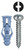 L.H. Dottie TG10KTP #10 Blue Triple-Grip Anchor Kit w/ Pan Head Combo Drive Screws (Tuff Pack)