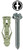 L.H. Dottie TG12KHX #12 Green Triple-Grip Anchor Kit w/ Hex Head Combo Drive Screws