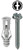 L.H. Dottie TG8KHX #8 Grey Triple-Grip Anchor Kit w/ Hex Head Combo Drive Screws