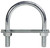 L.H. Dottie U350 1/2''-13 x 3-1/2'' (Pipe Size) U-Bolt w/ Strap & Hex Nuts