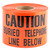 L.H. Dottie UT38D 6'' X 1000' Orange Underground Tape (Caution Buried Telephone Line Below)