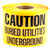 L.H. Dottie UT40D 6'' X 1000' Yellow Underground Tape (Caution Buried Utilities Underground)