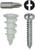 L.H. Dottie WDK6N #6 Nylon Walldriller Anchor Kit w/ Pan Head Combo Drive Screws