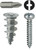 L.H. Dottie WDK8 #8 Zinc Alloy Walldriller Anchor Kit w/ Pan Head Combo Drive Screws