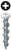 L.H. Dottie WDOGW 3/16'' x 1-1/4'' Wafer Head Phillips Wall Dog Anchor Kit