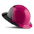 Lift Safety HDF50-21PK DAX Fiber-Reinforced Plastic Hard Hat (50/50 Pink Black)