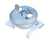 Caddy 4G16WH 4G16 Twist Clip with Wing Nut, Spring Steel, Painted, White, 0.563" (14.3 mm) Screw
