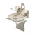 Caddy CATHP58 Cat HP J-Hook Clip to Hammer-On Flange Clip, Swivel, 5/16"-1/2" (8-14 mm) Flange